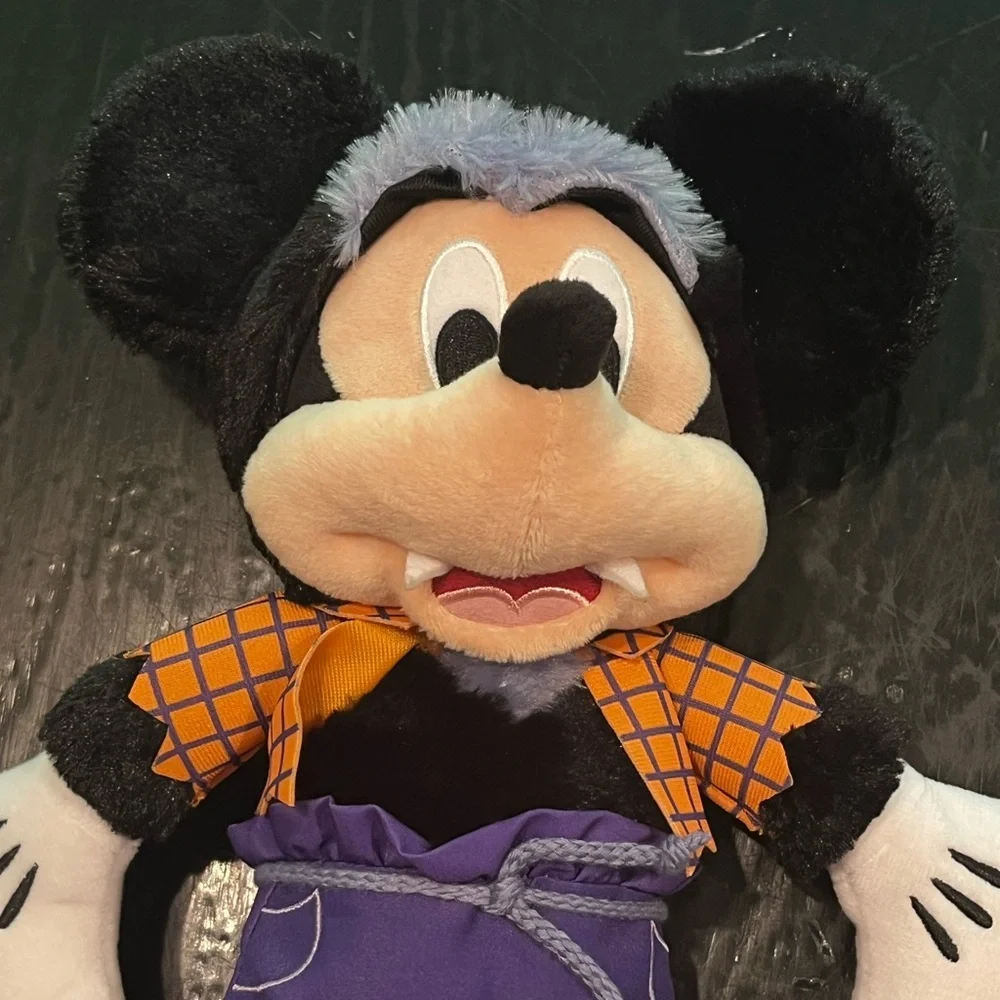 Disney Store Halloween 2019 Werewolf Mickey Mouse Plush‎ 16" Stuffed Animal Wolf - Picture 9 of 10